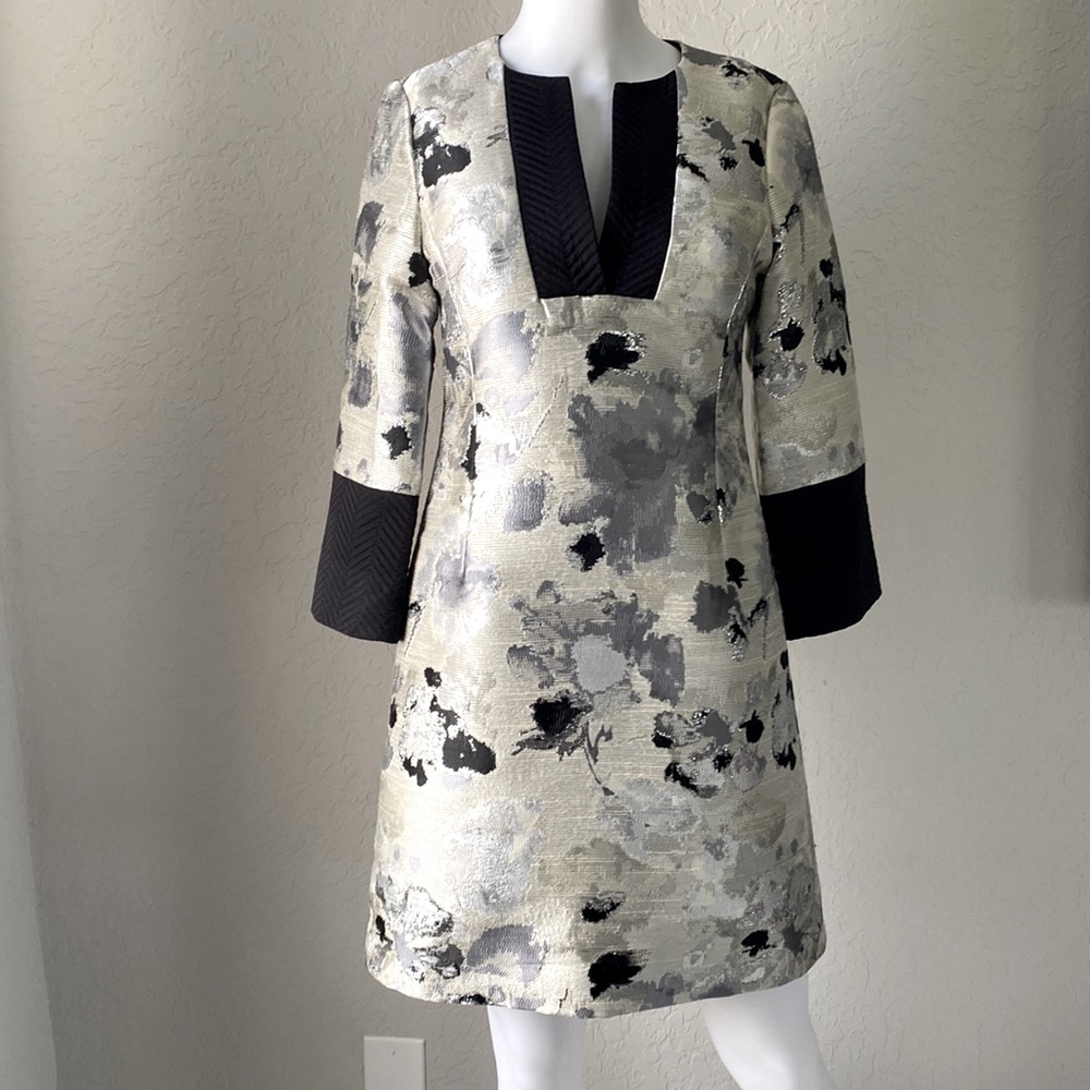 S.I.L.K. Metallic Gown Formal Dress New